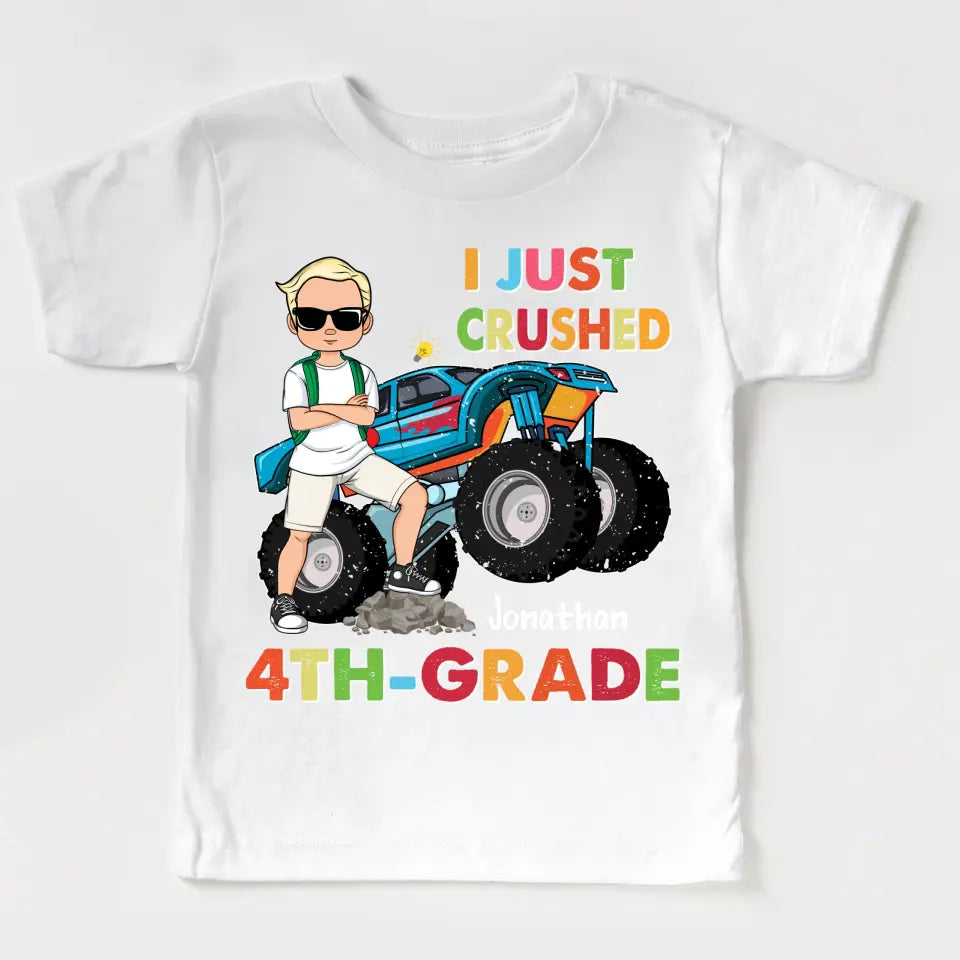 I Just Crushed School - Personalized Back to School Standard Youth T-Shirt
