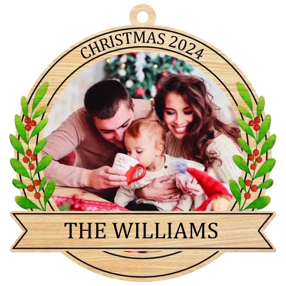 First Christmas 2025 For Family Custom Ornament Christmas Gift