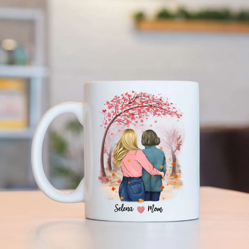 Mother & Daughter Forever Linked Together - 11oz 15oz White Mug