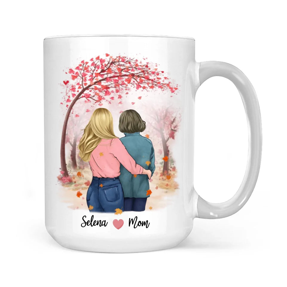 Mother & Daughter Forever Linked Together - 11oz 15oz White Mug
