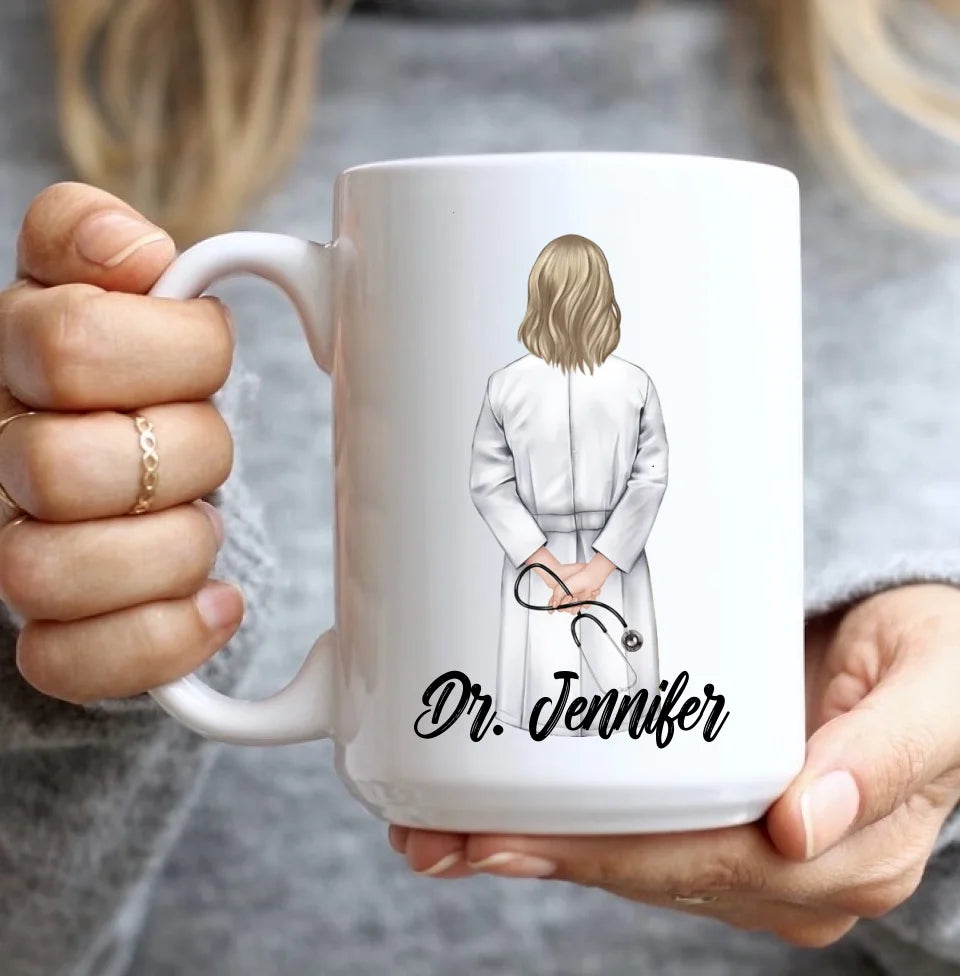 OB-GYN Description - White Mug - Thank You Gift For Obgyn