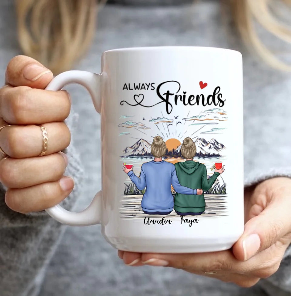Our Friendship Is A True Blessing To Me - Personalized Mug - Gift For Friends