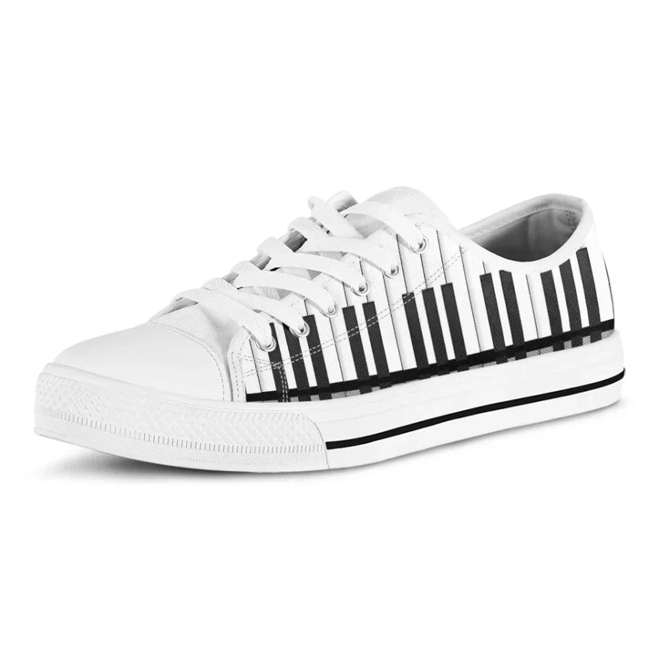 white shoes piano side