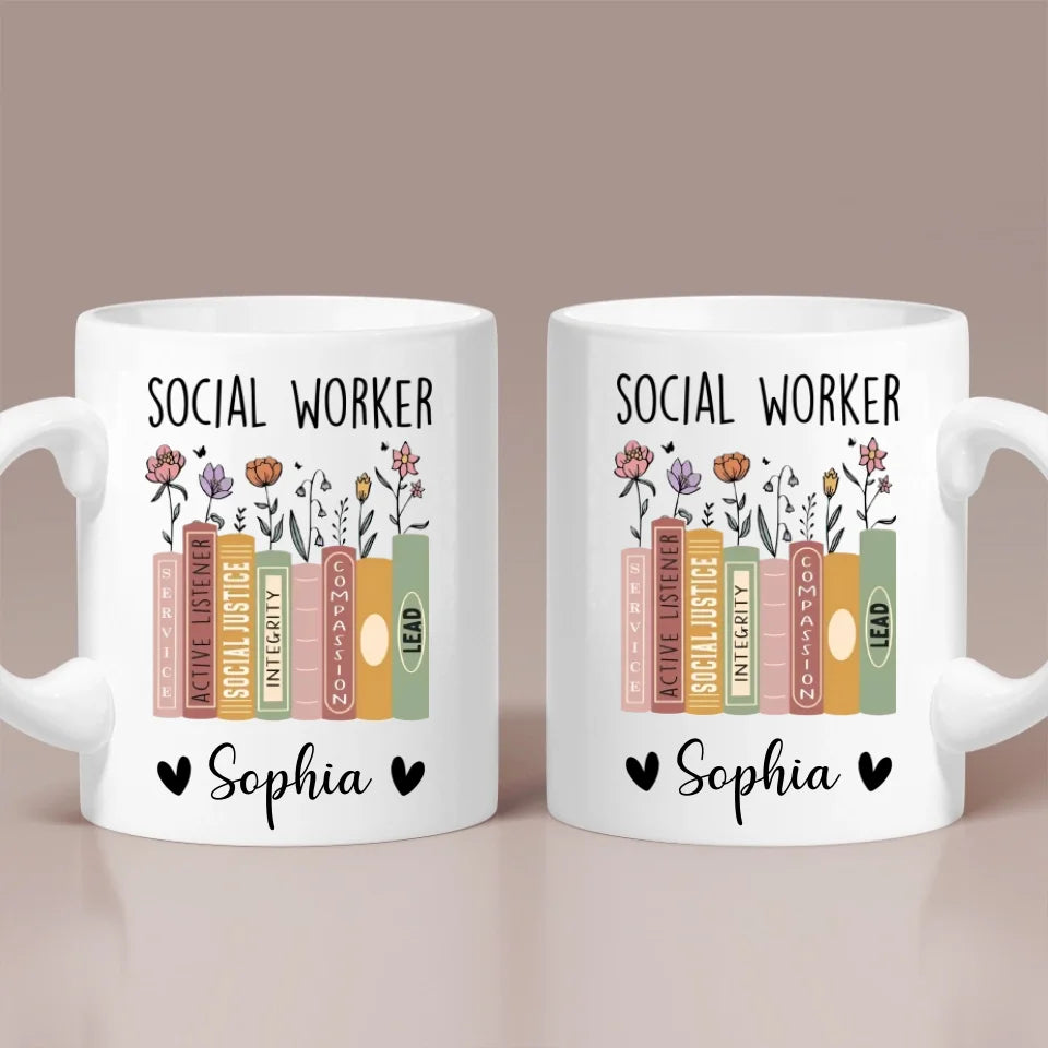 Social Worker Personalized Mug, Social Worker Cup, Social Worker Gift, Gift For Social Worker, Social Worker Appreciation Gift