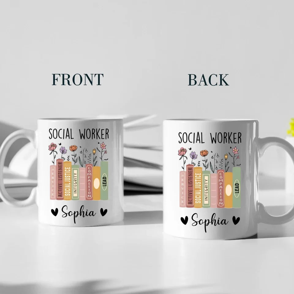 Social Worker Personalized Mug, Social Worker Cup, Social Worker Gift, Gift For Social Worker, Social Worker Appreciation Gift