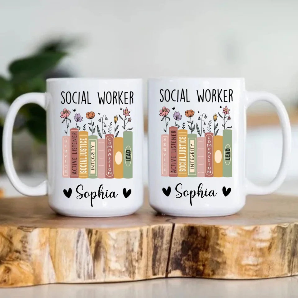 Social Worker Personalized Mug, Social Worker Cup, Social Worker Gift, Gift For Social Worker, Social Worker Appreciation Gift