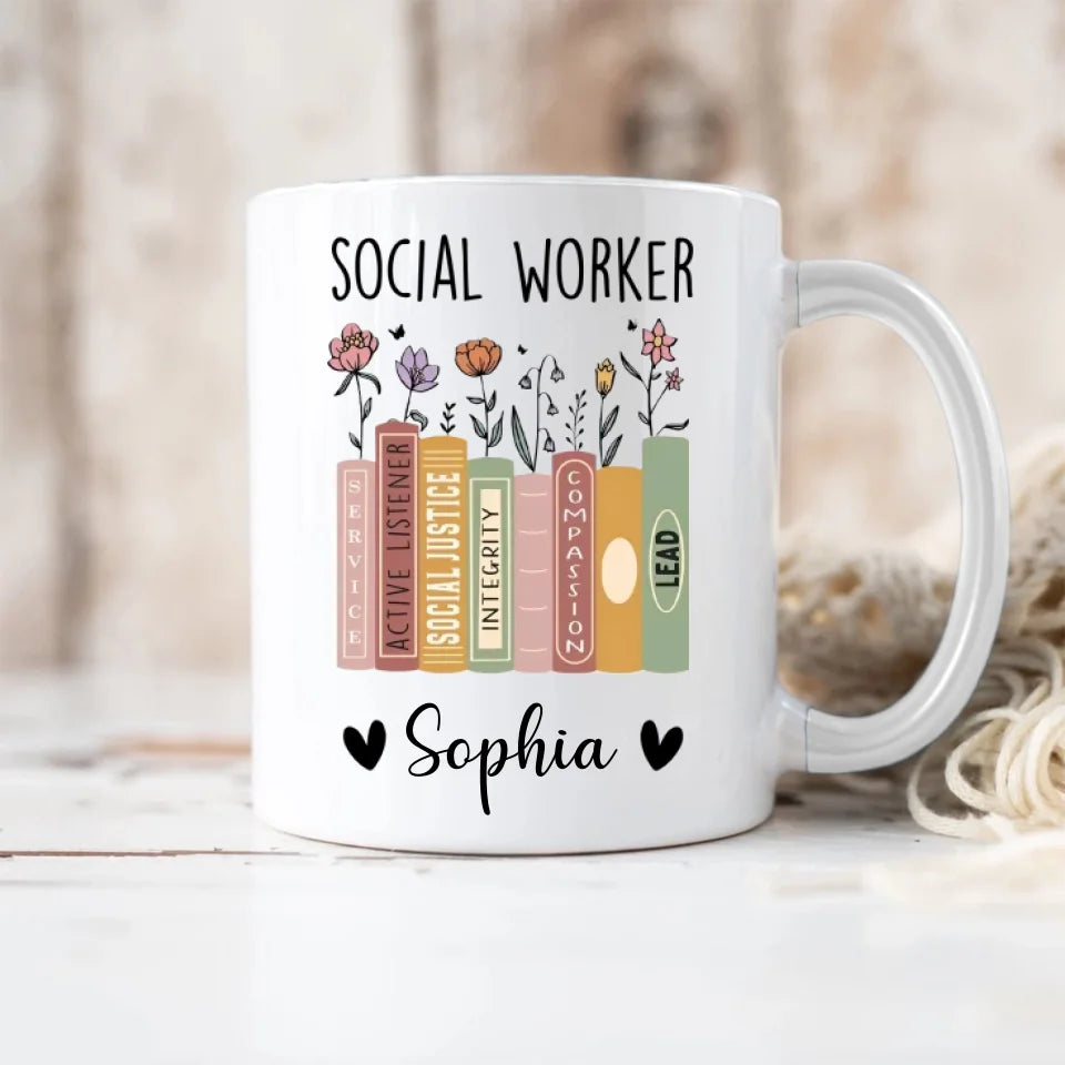 Social Worker Personalized Mug, Social Worker Cup, Social Worker Gift, Gift For Social Worker, Social Worker Appreciation Gift