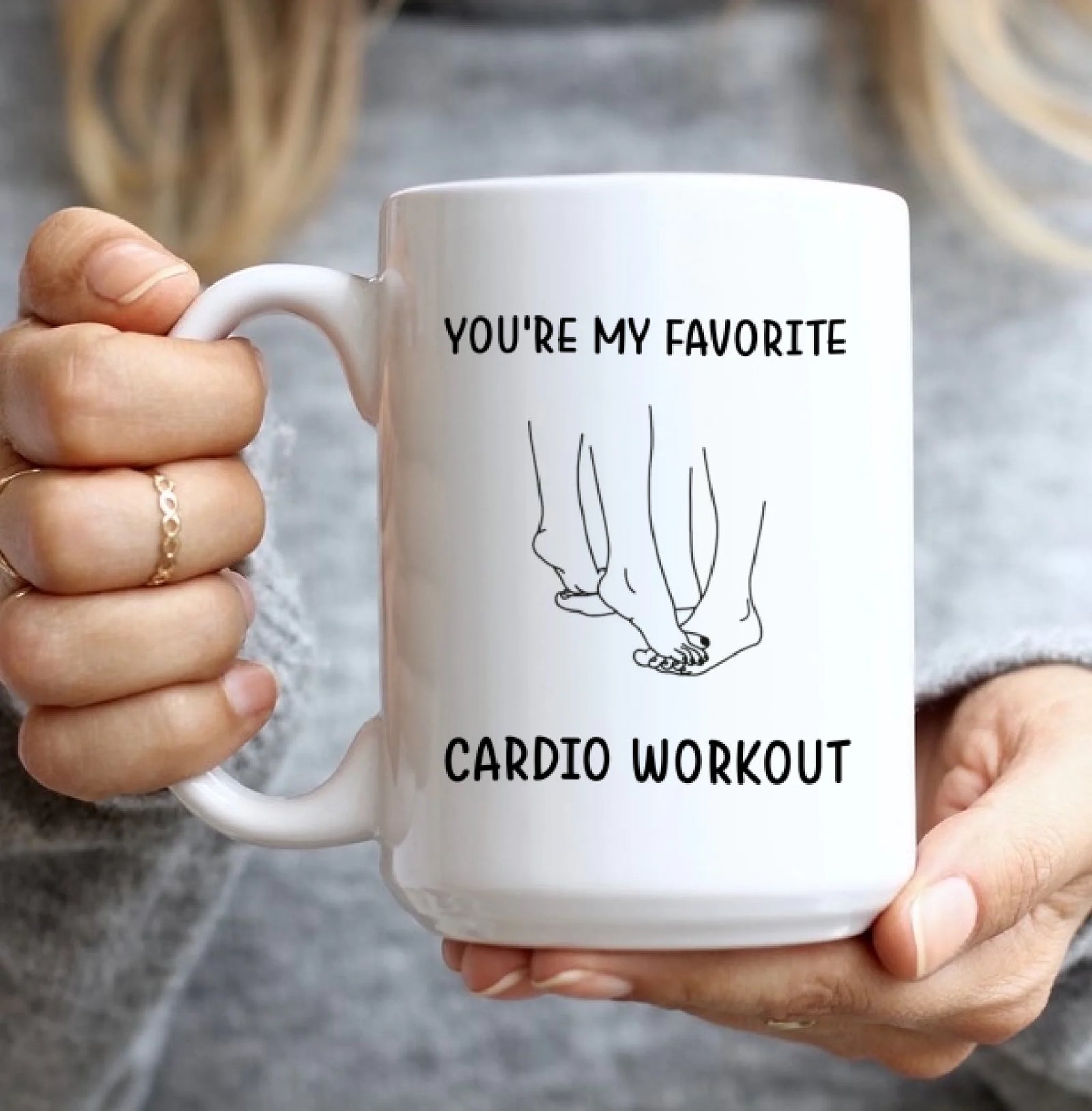 Funny Valentine's Day Gifts - You're My Favorite Cardio Workout - Gift For Her/Him, Couple Gifts, Valentine Mug