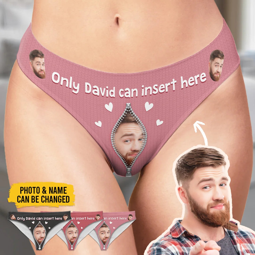 Custom Photo For Him And Him Only - Couple Personalized Women Briefs - Gift For Husband Wife, Anniversary