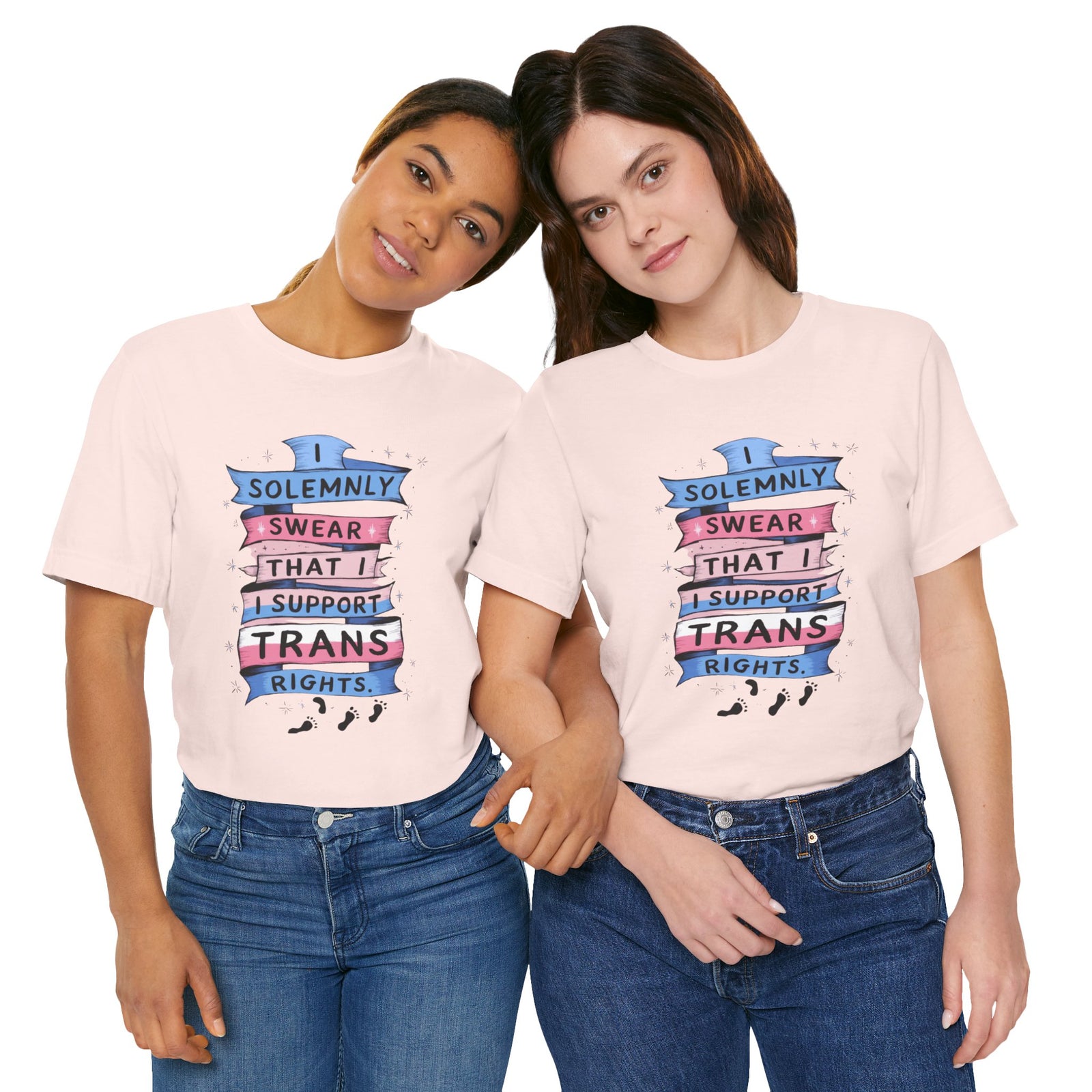 I Solemnly Swear That I Support Trans Rights T-Shirt - Women Empowerment Feminist Tshirt - Woman Support Tee - Gift for Her, Self Gift