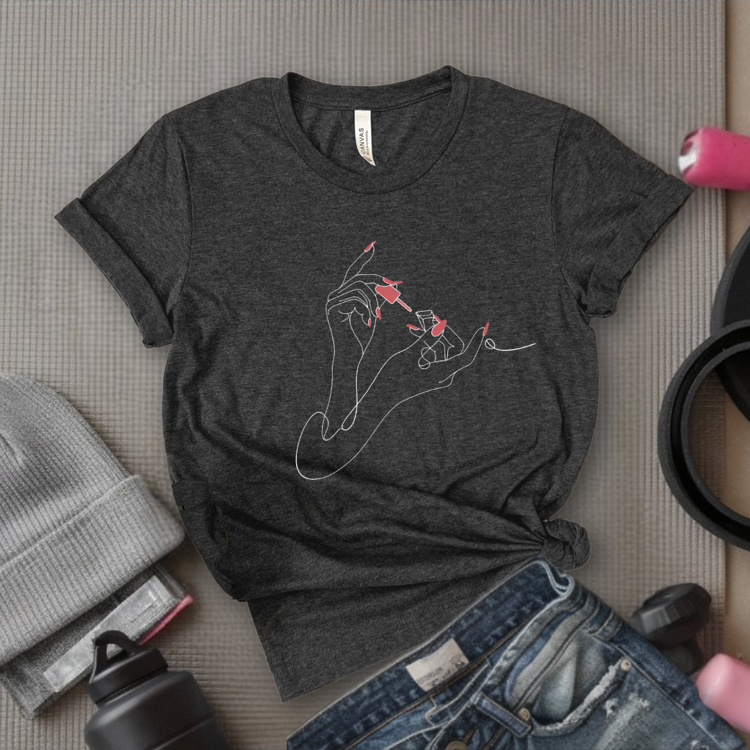 Nail Polish - Feminist T-Shirt - Women Empowerment Tee - Unisex Shirt - Bella Canvas 3001