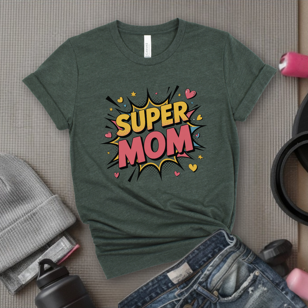 Super Mom Shirts Power Mom Shirts - Mother's Day Gifts - Women Empower Feminist Tee - Bella Canvas 3001