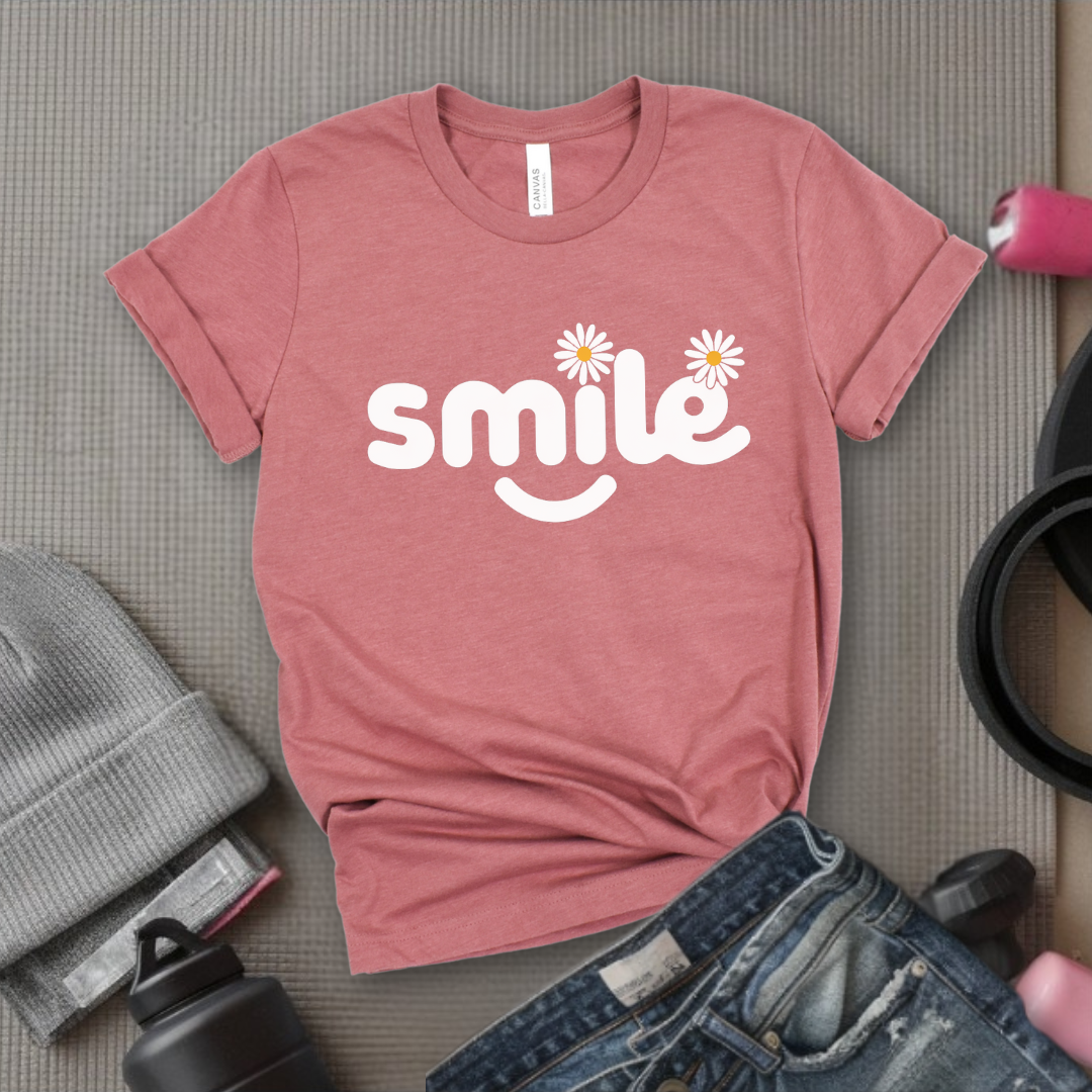 Smile Daisy - Feminist T-Shirt - Women Empowerment Tee - Bella Canvas 3001