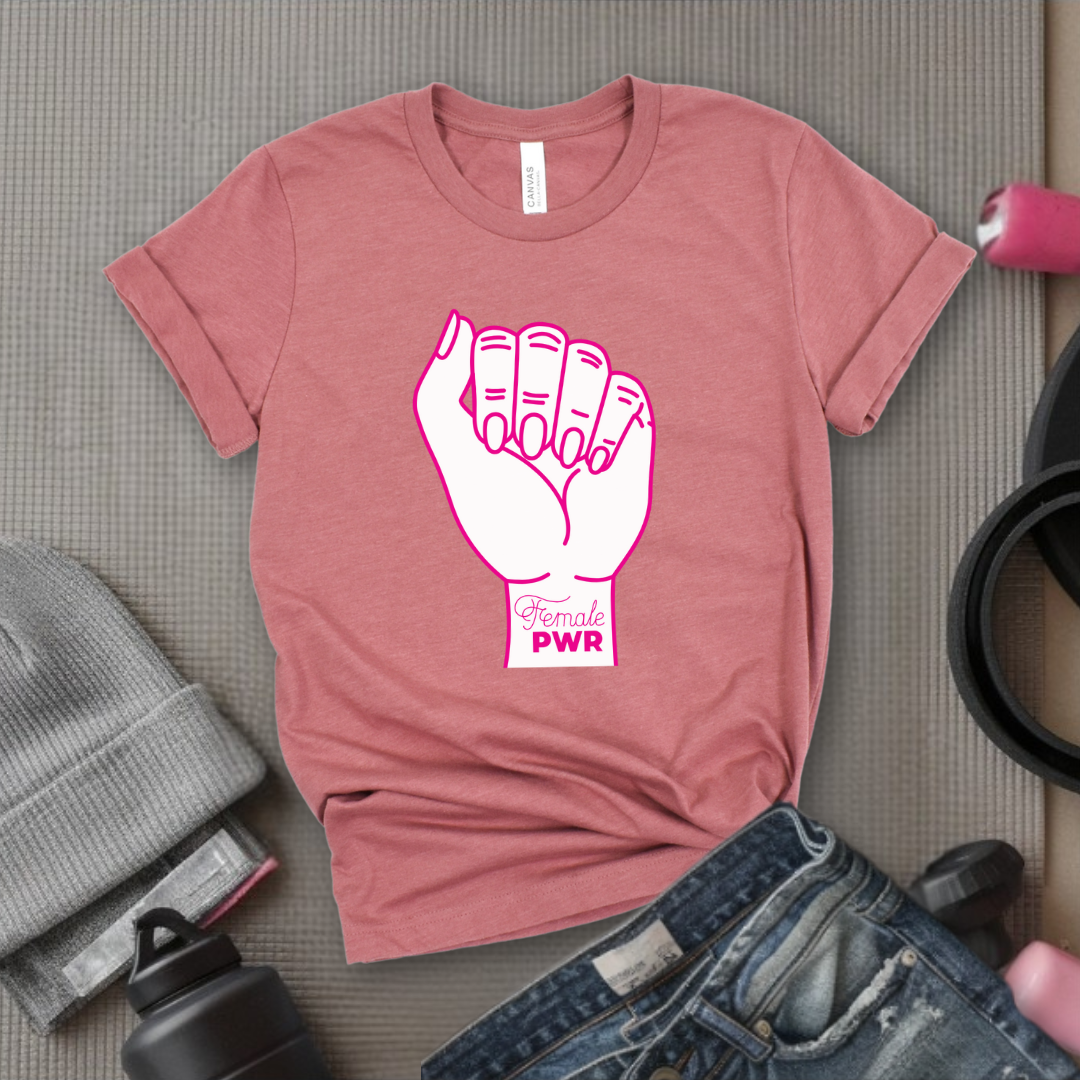 Feminist Fist - Retro Sarcastic T-Shirt - Women Right Shirts - Unisex Jersey Short Sleeve Shirt - Gift for Her - Bella Canvas 3001