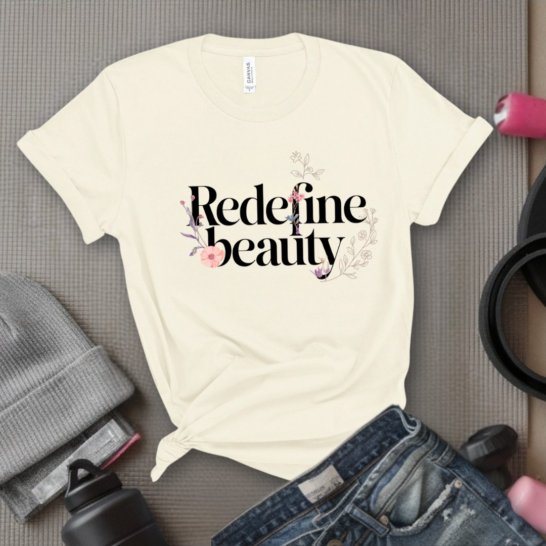 Redefine Beauty - Women Right T-Shirts - Unisex Jersey Short Sleeve Shirt - Gift for Her - Bella Canvas 3001