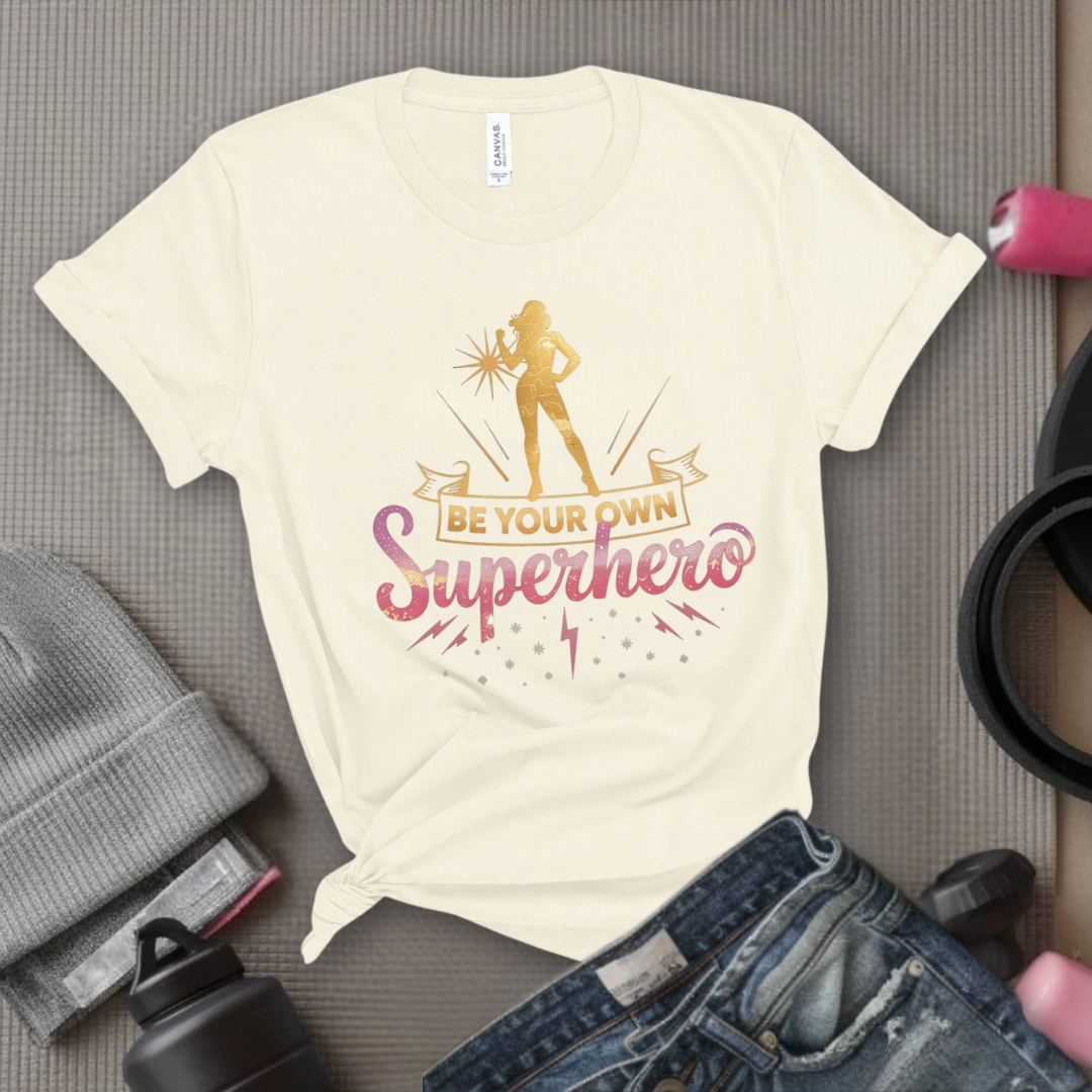 Be Your Own Superhero - Women Empowerment Tee - Gift for Her - Bella Canvas 3001