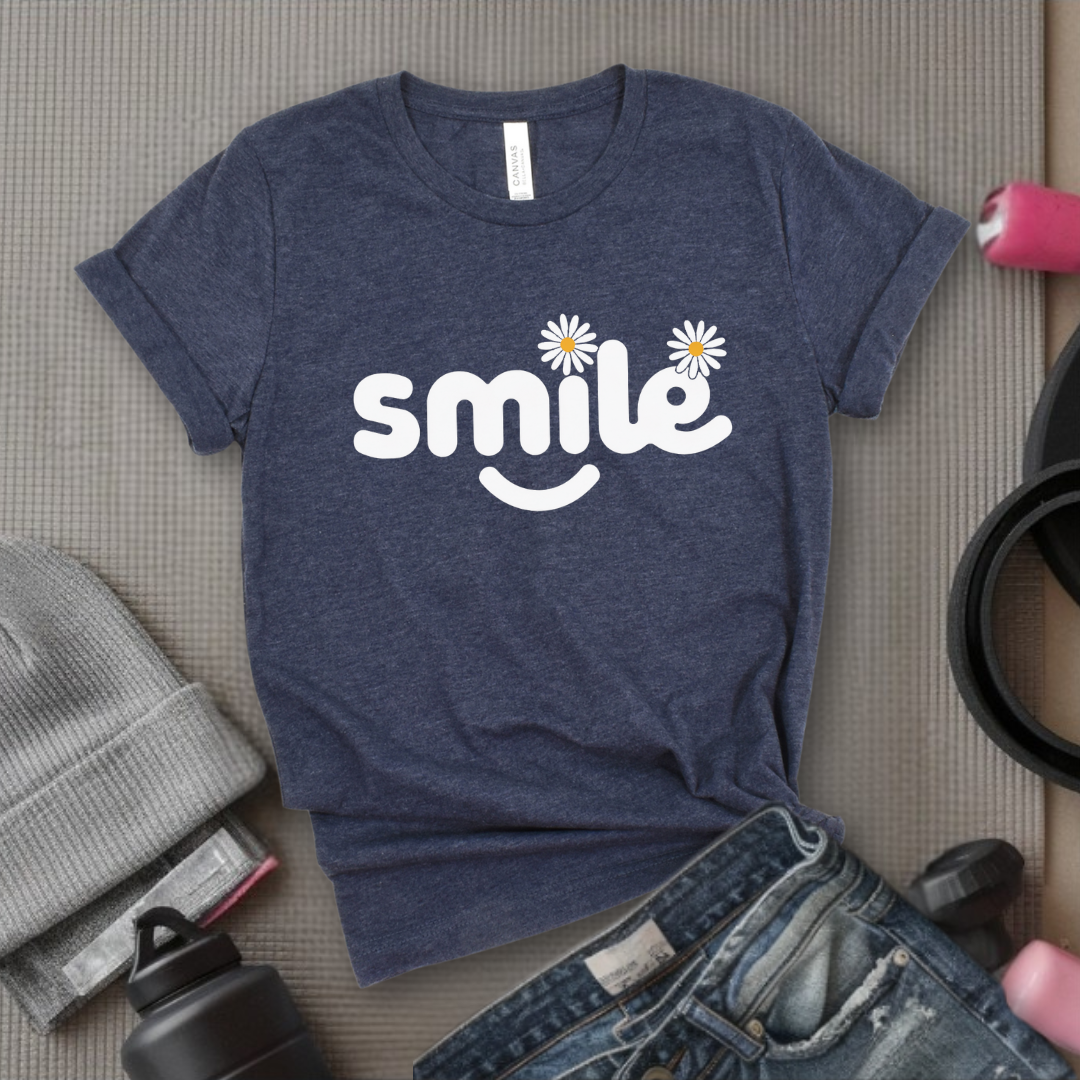 Smile Daisy - Feminist T-Shirt - Women Empowerment Tee - Bella Canvas 3001