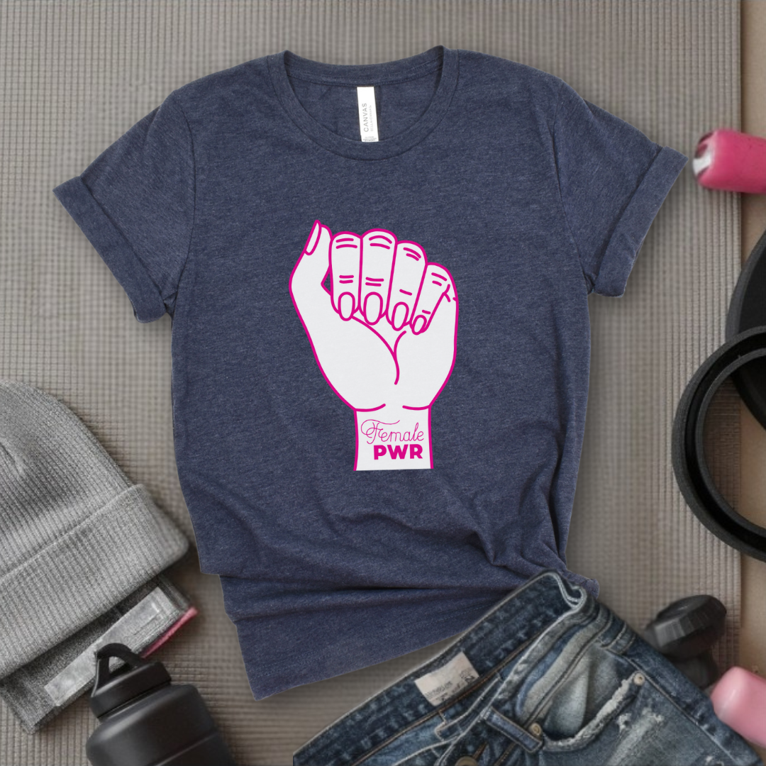 Feminist Fist - Retro Sarcastic T-Shirt - Women Right Shirts - Unisex Jersey Short Sleeve Shirt - Gift for Her - Bella Canvas 3001