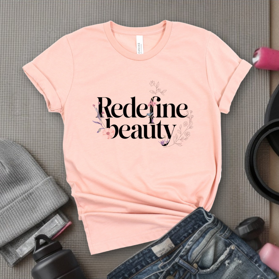 Redefine Beauty - Women Right T-Shirts - Unisex Jersey Short Sleeve Shirt - Gift for Her - Bella Canvas 3001