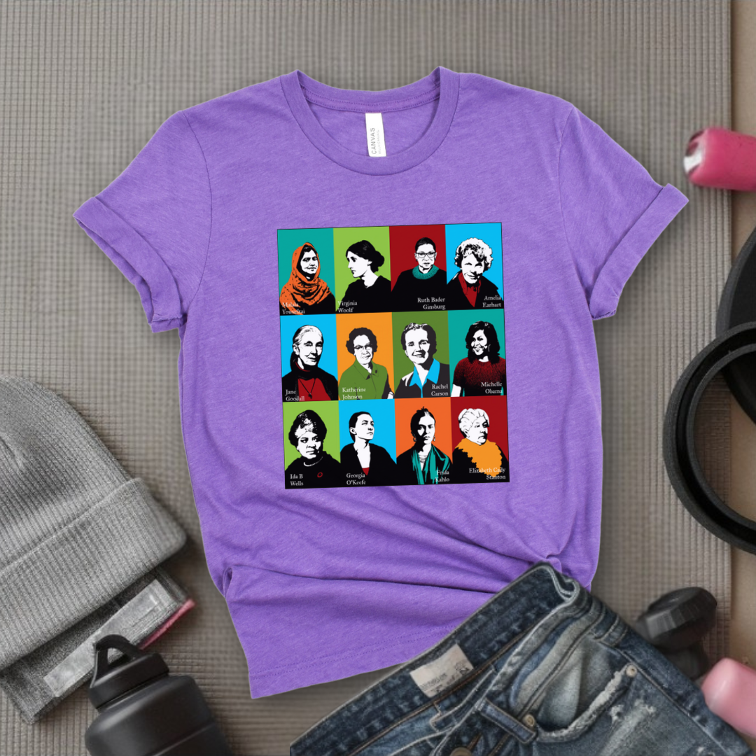 Feminism Icons Retro - Feminism Inspired Tee - Women Right Shirts - Unisex Jersey Short Sleeve Shirt - Gift for Feminists - Bella Canvas 3001
