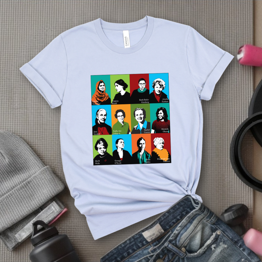 Feminism Icons Retro - Feminism Inspired Tee - Women Right Shirts - Unisex Jersey Short Sleeve Shirt - Gift for Feminists - Bella Canvas 3001
