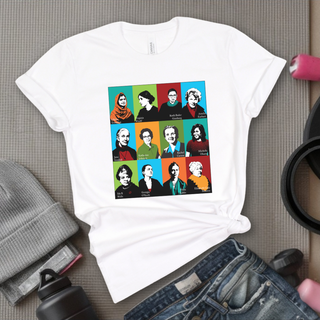 Feminism Icons Retro - Feminism Inspired Tee - Women Right Shirts - Unisex Jersey Short Sleeve Shirt - Gift for Feminists - Bella Canvas 3001