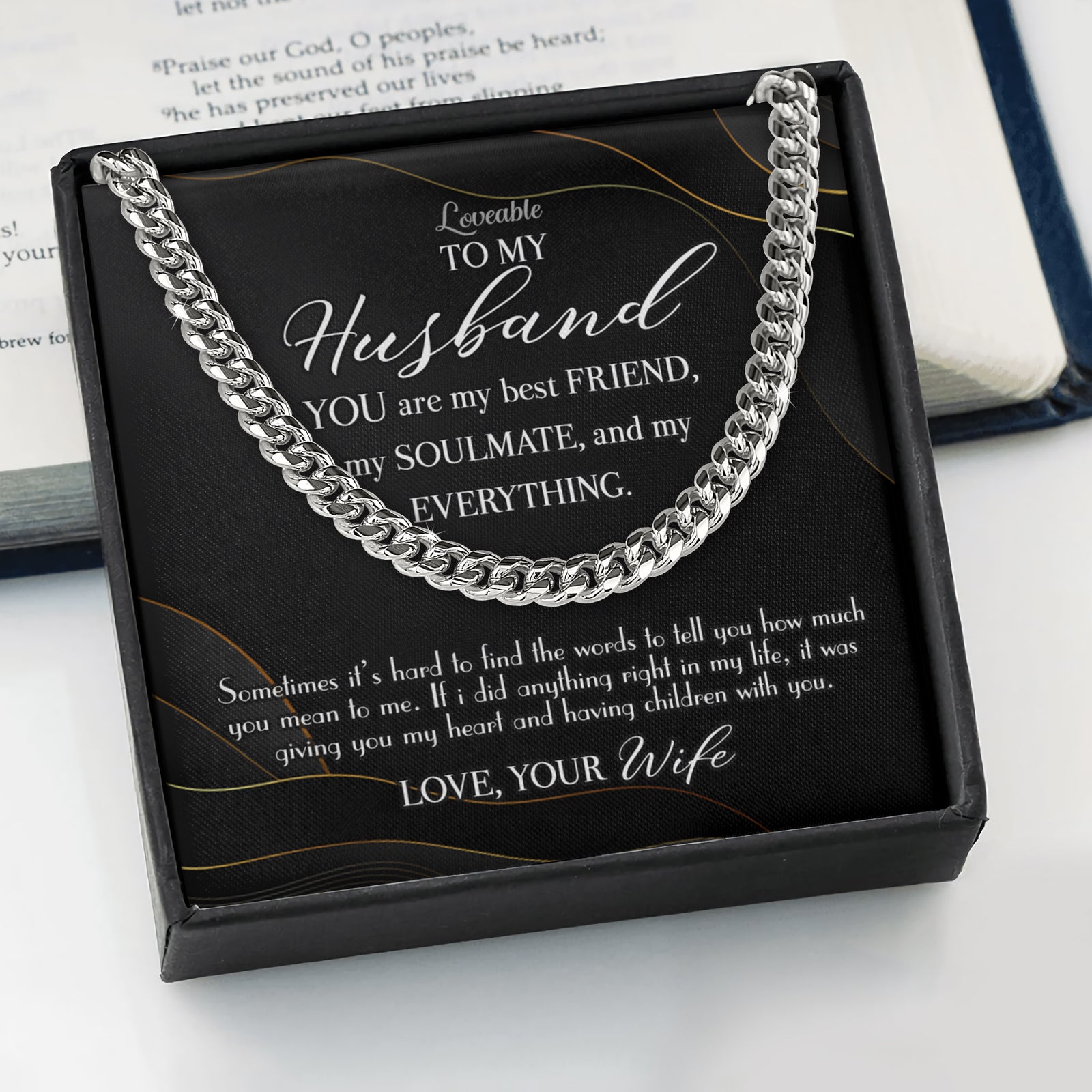personalized necklace for husband