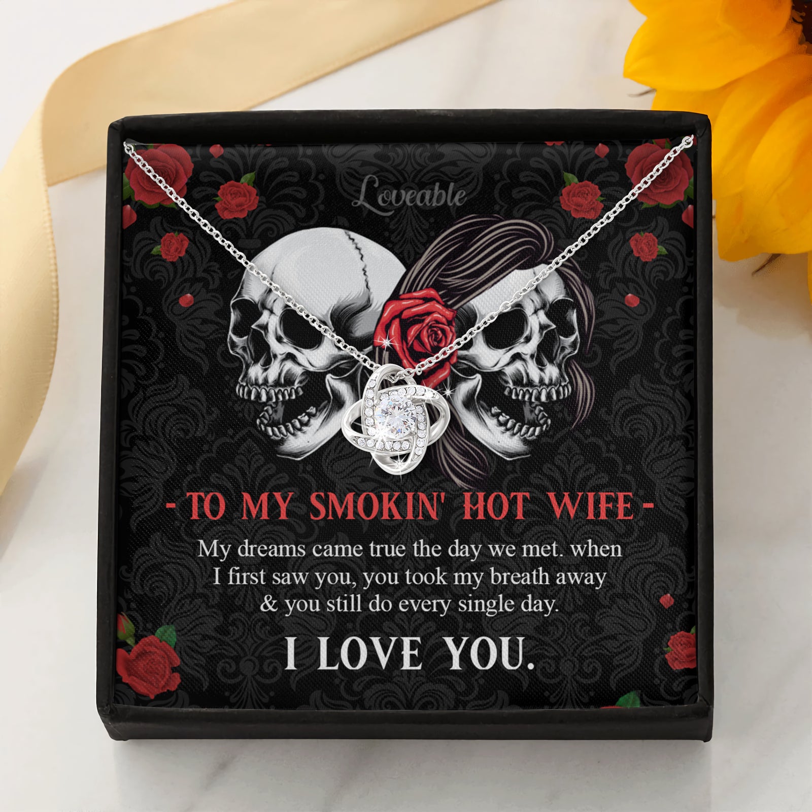 white gold necklace for wife