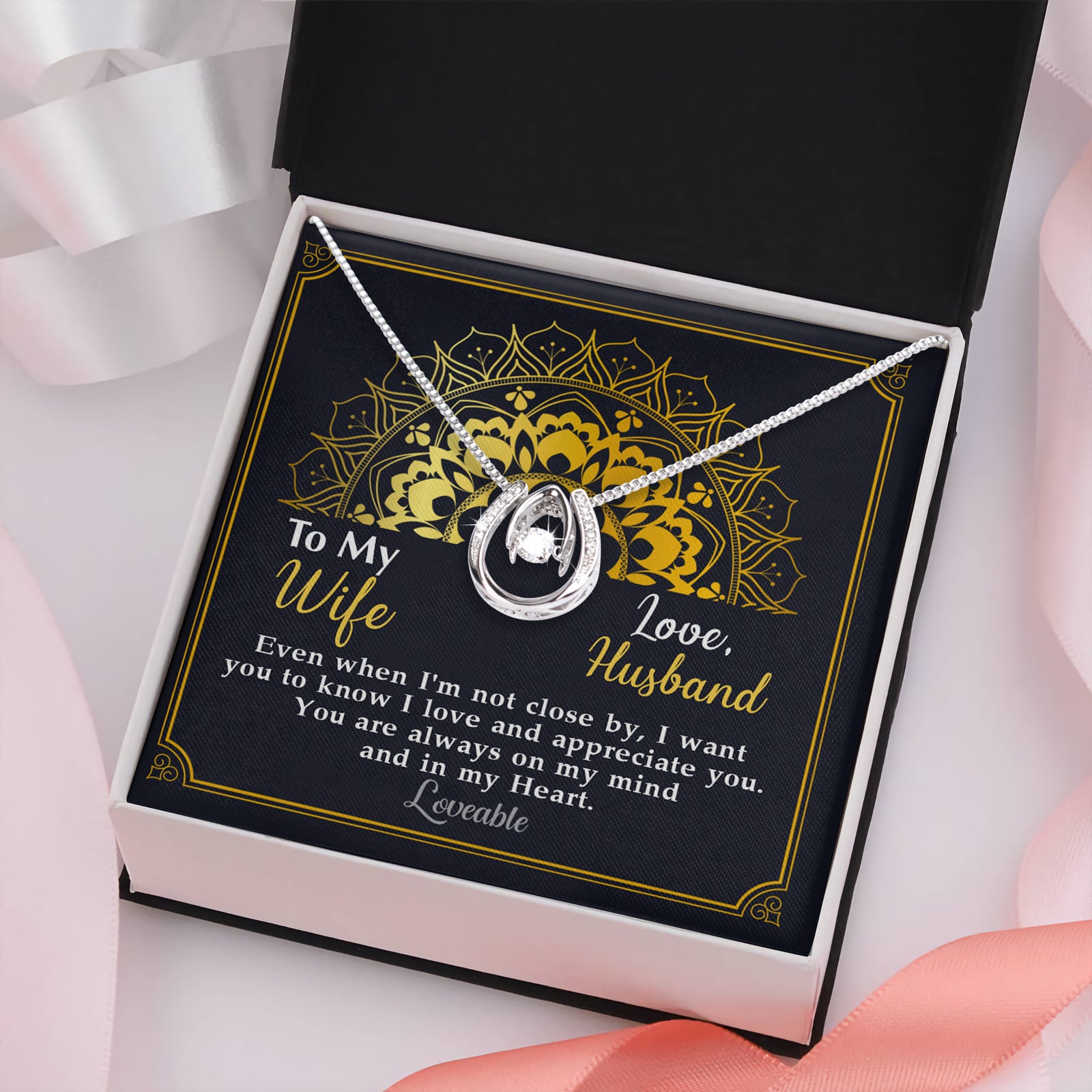 initial necklace for my love