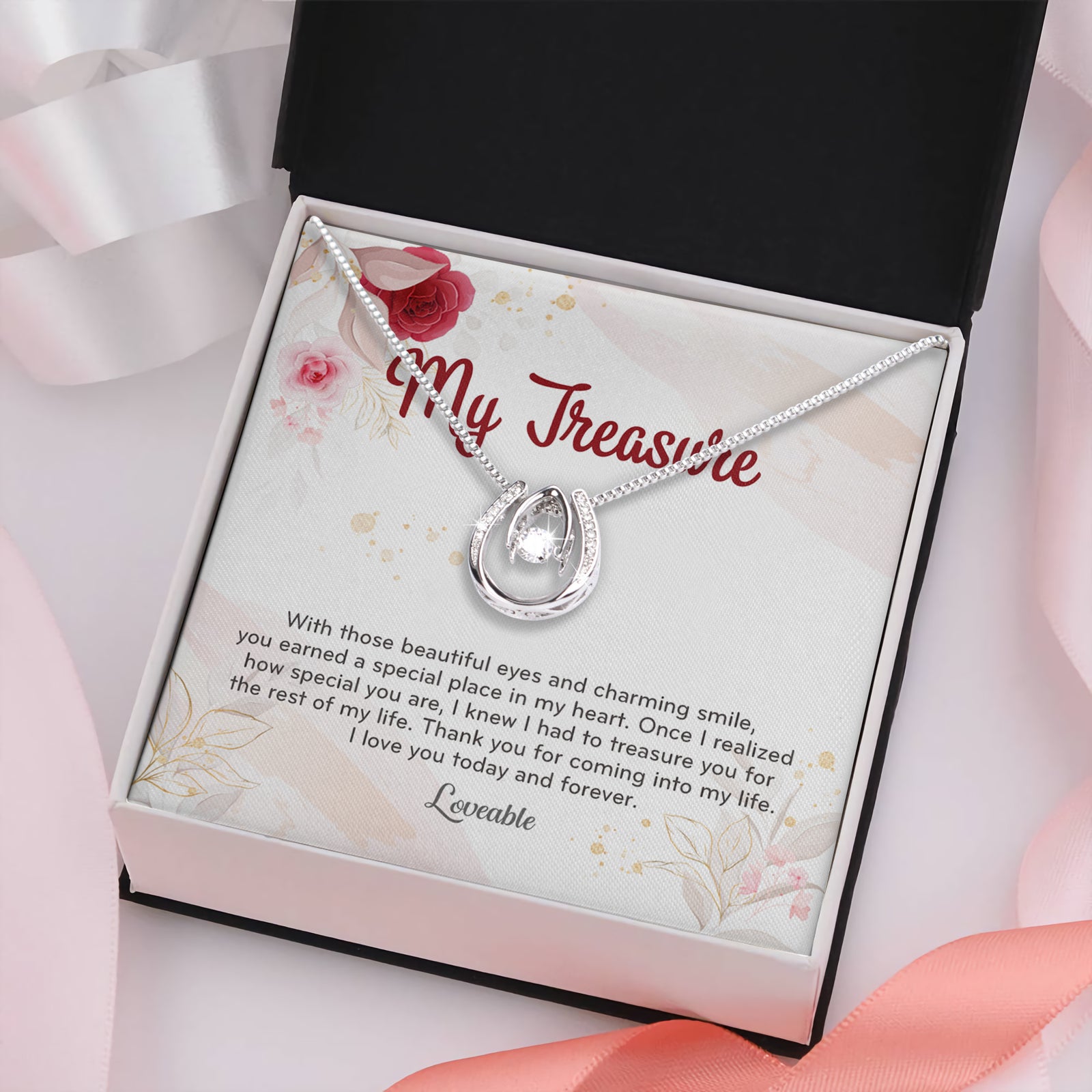 Wife White gold Necklace