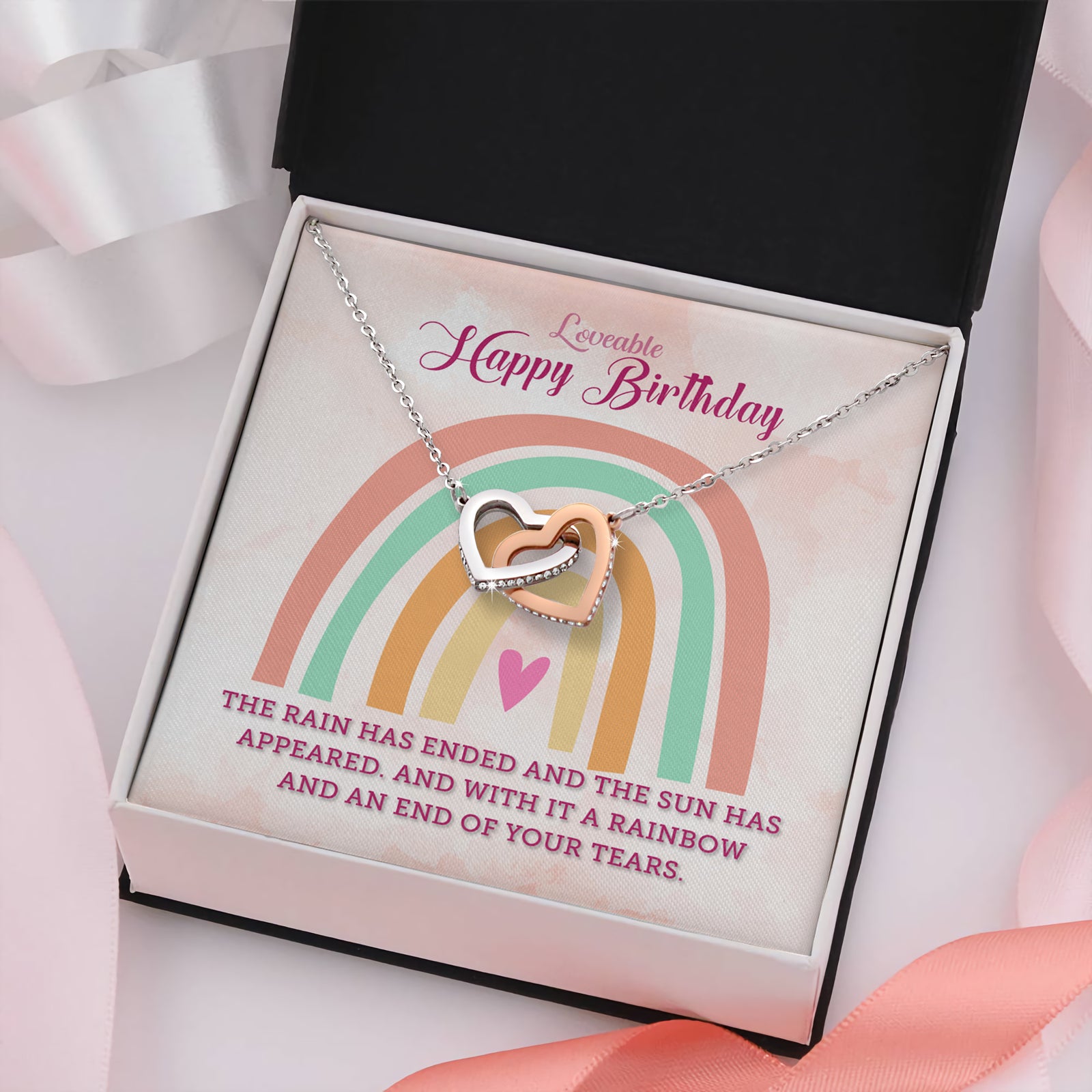 Happy Birthday - Personalized 25th Birthday Necklace