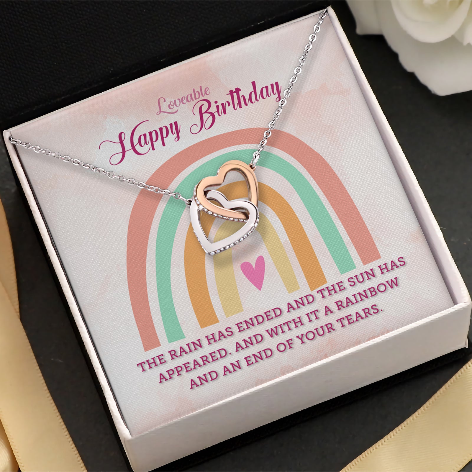 Happy Birthday - Personalized 25th Birthday Necklace