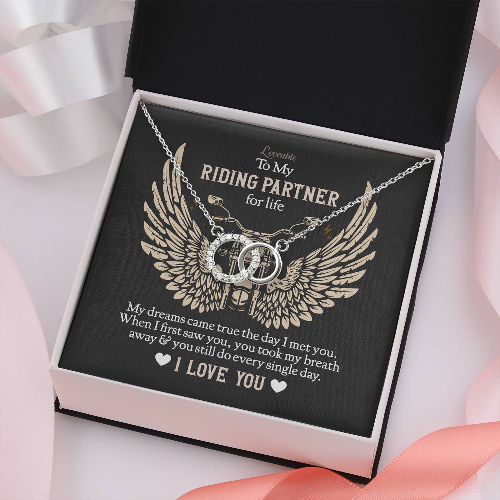 To my Riding Partner for Life Personalized Necklace