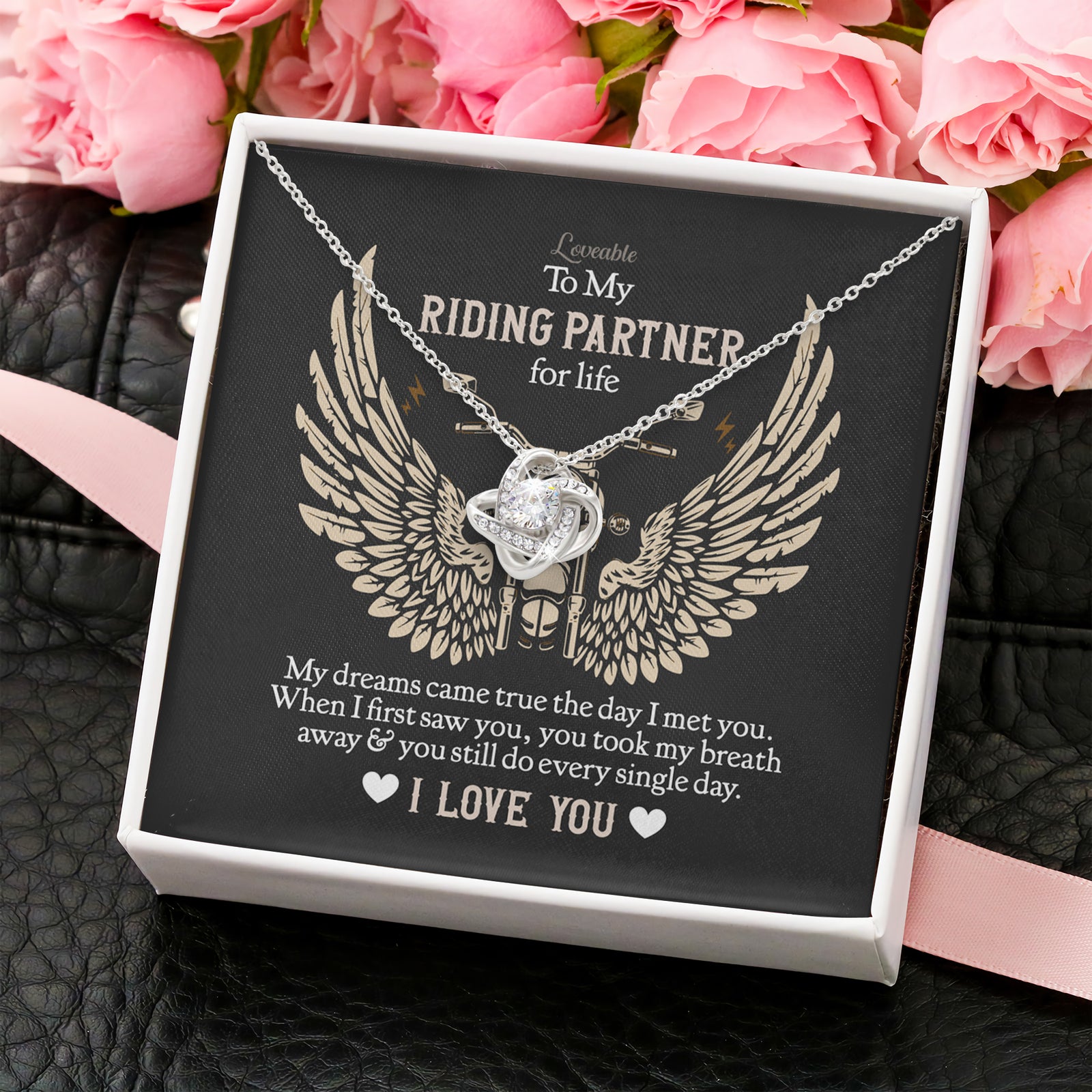 To my Riding Partner for Life Personalized Necklace