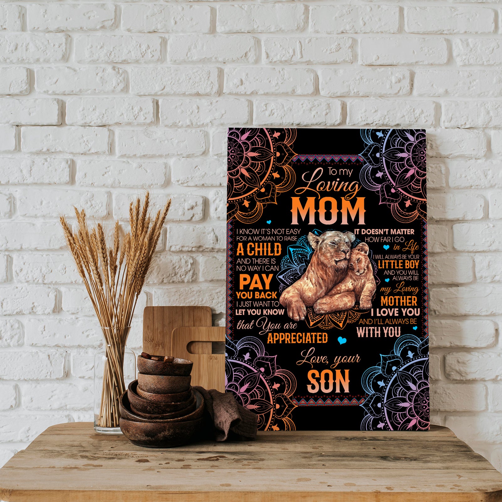 mom canvas prints