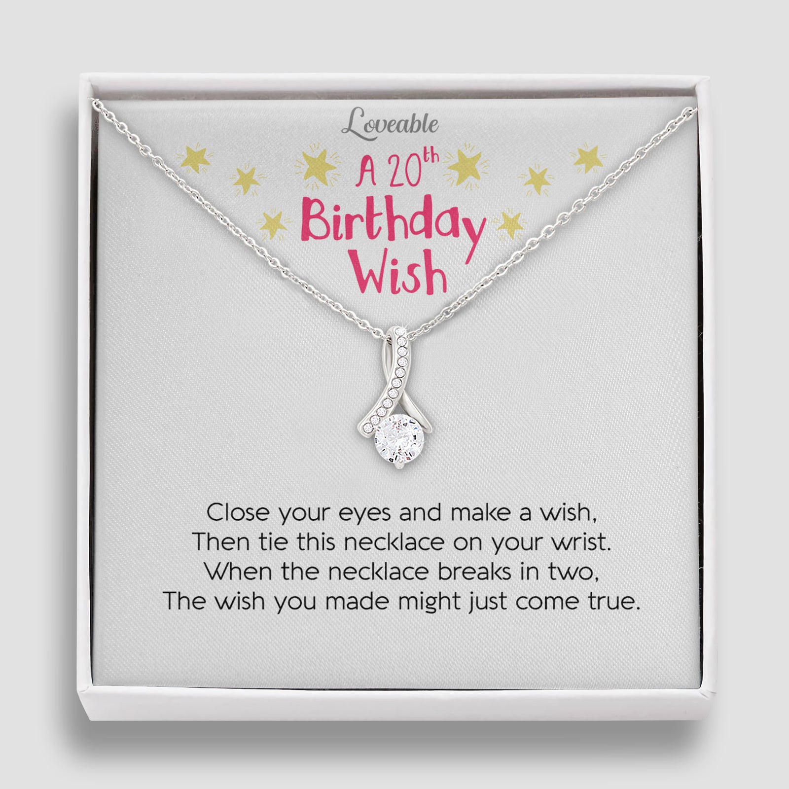 20th Birthday Wishes For A Daughter Special Necklace Birthday Gift For Her