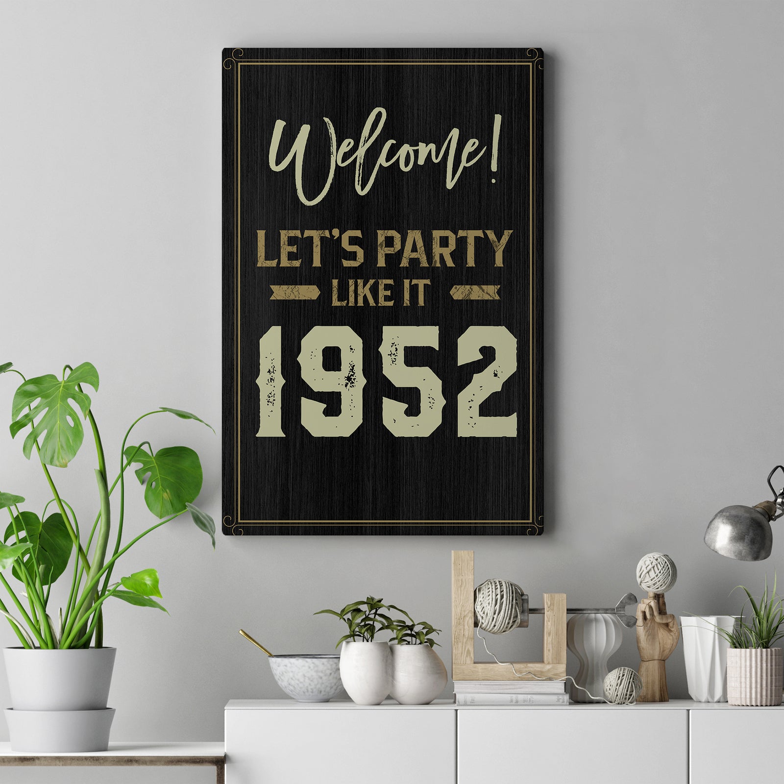 70th Birthday Party Decoration Canvas/Poster Birthday Anniversary Gift 207HNTTCA422