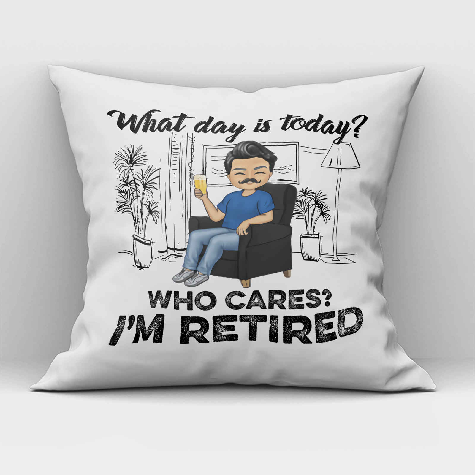 funny retirement pillows