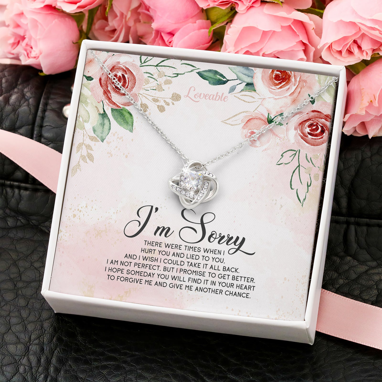 I'm Sorry, Hope You Give Me Another Chance Personalized Necklace