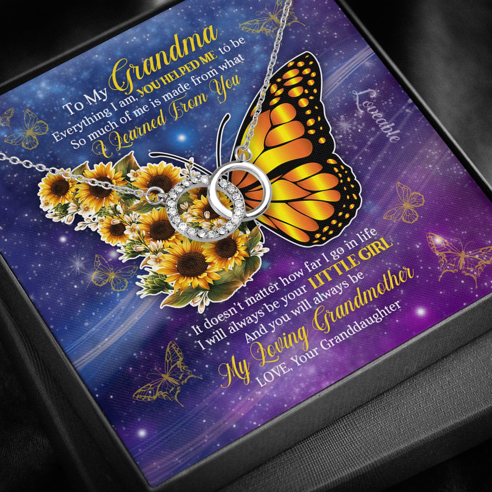 grandma necklace white gold