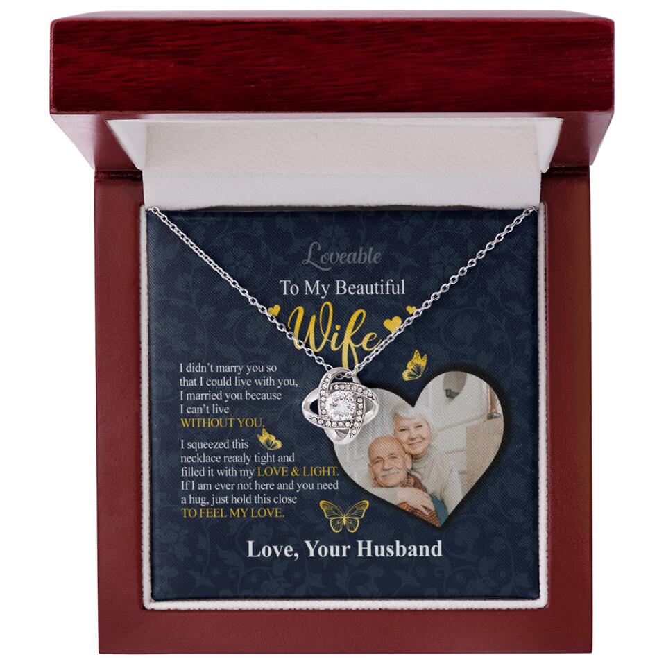 To my beautiful Wife - Sorry Gift Wife Personalized Necklace
