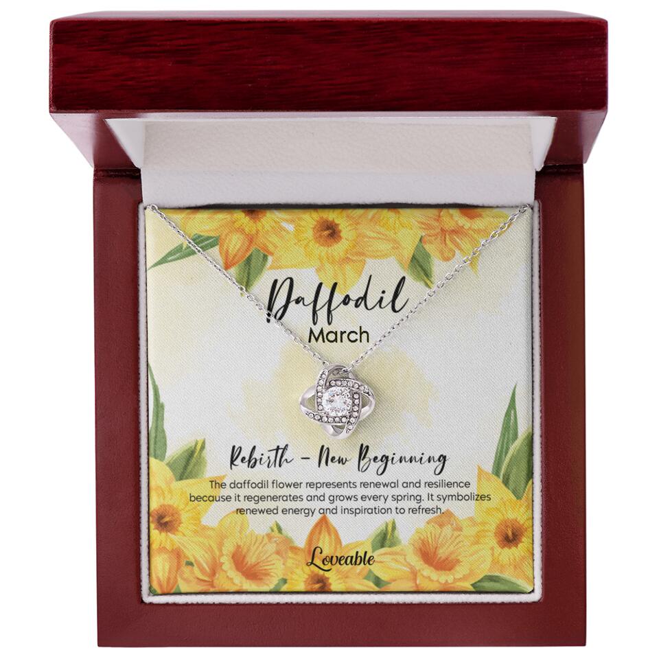 Rebirth New Beginning, Custom Name Love Know Necklace, Personalized Birthday Gift for Her