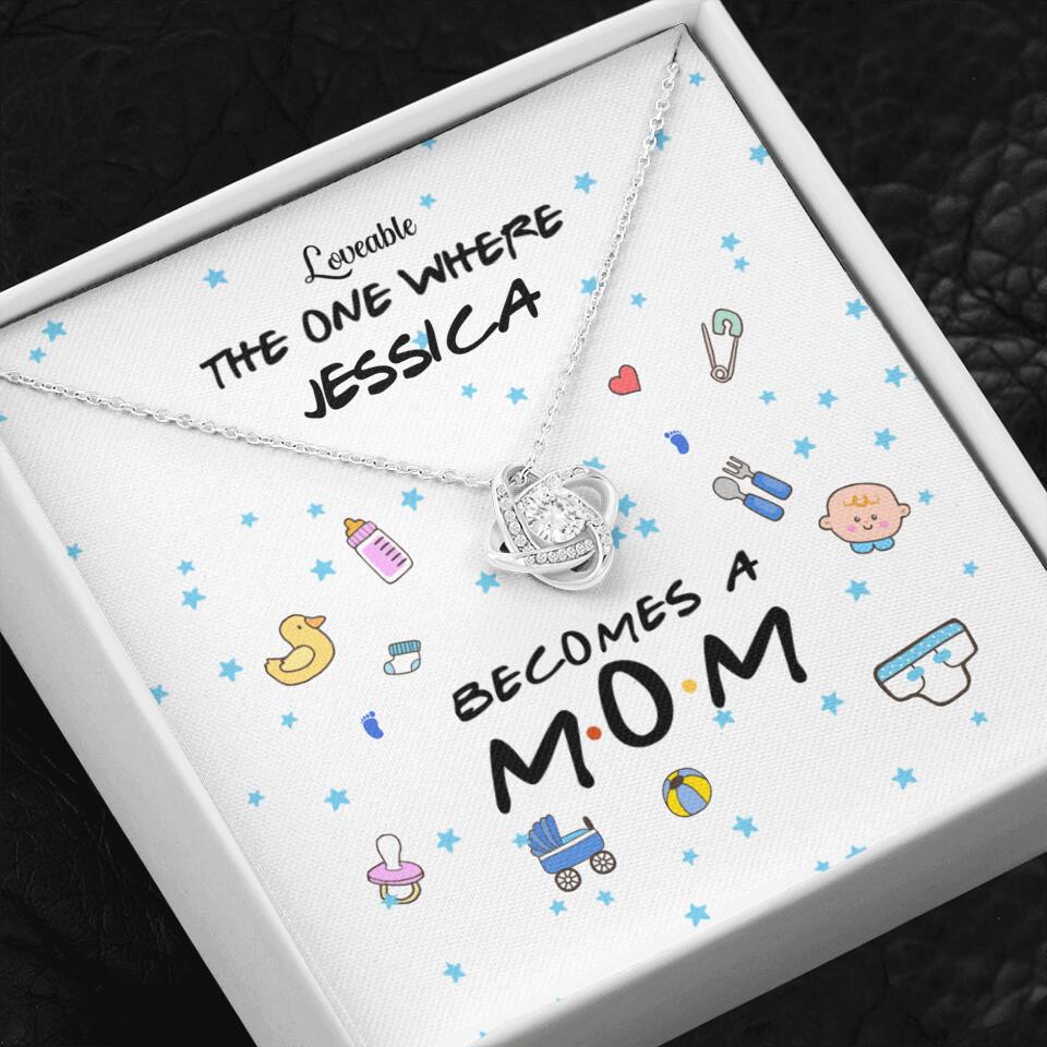 The one where become a Mom - Personalized Knot Necklace