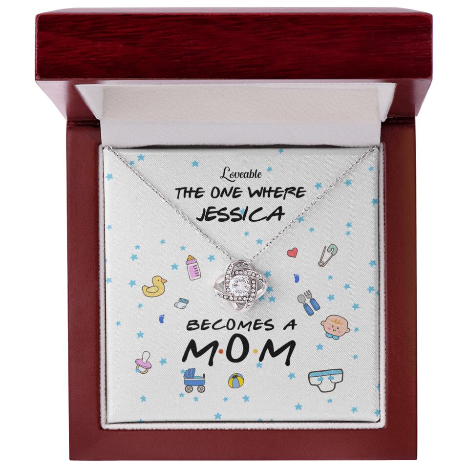 The one where become a Mom - Personalized Knot Necklace