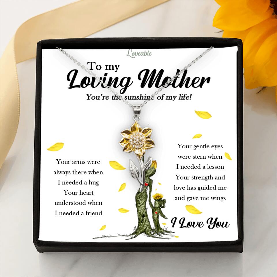 gold sunflower pendant necklace