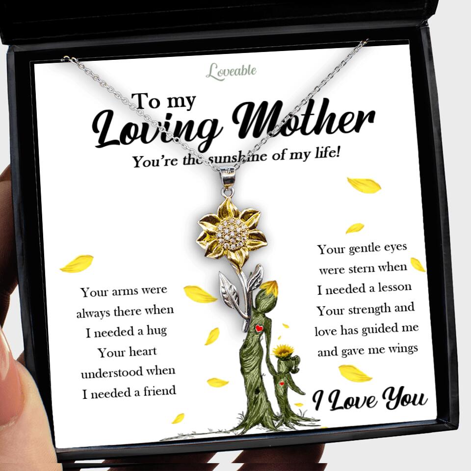 sunflower pendant necklace