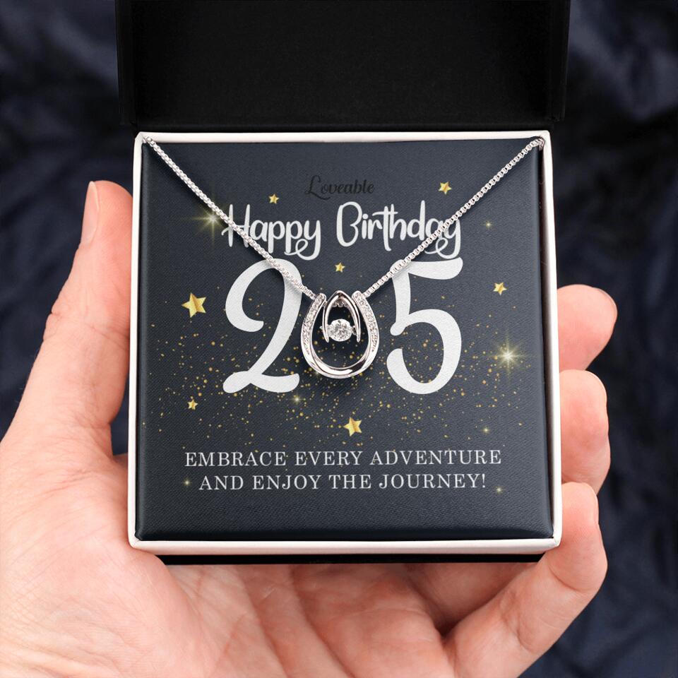 Embrace Every Adventure And Enjoy The Journey - Personalized Necklace