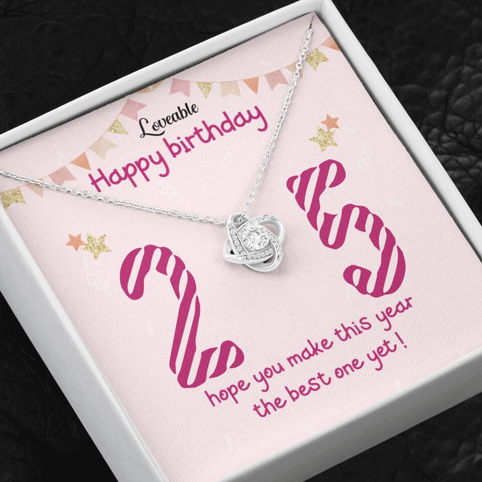 25th Birthday Gift for Her- Personalized Necklace