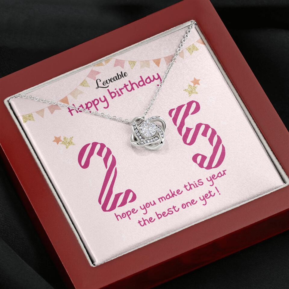 25th Birthday Gift for Her- Personalized Necklace