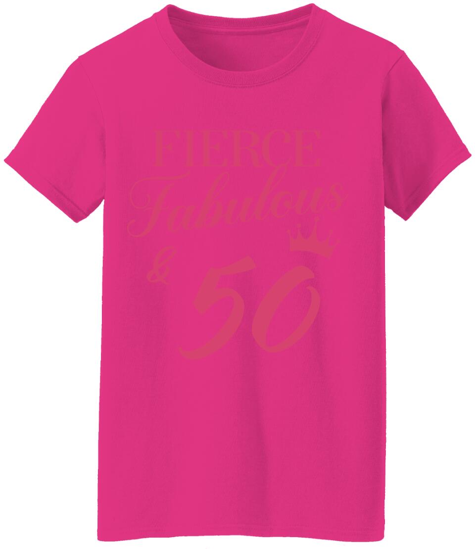 Fierce Fabulous And Party Crew 50th Birthday Shirt